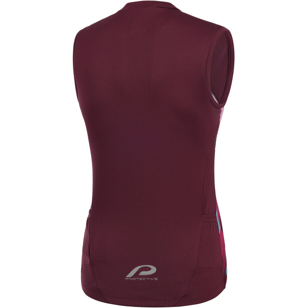 Protective P-Berry Island Top Dames, rood/bont