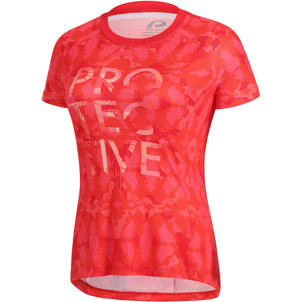 Protective P-Raspberry Camiseta SS Mujer, rojo