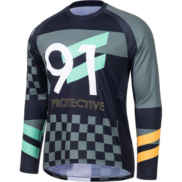 Protective P-So Fly LS Jersey Hombre, Oliva/Multicolor