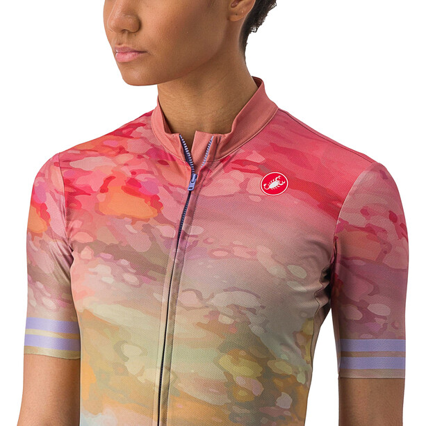 Castelli Marmo Koszulka rowerowa z zamkiem błyskawicznym Kobiety, kolorowy