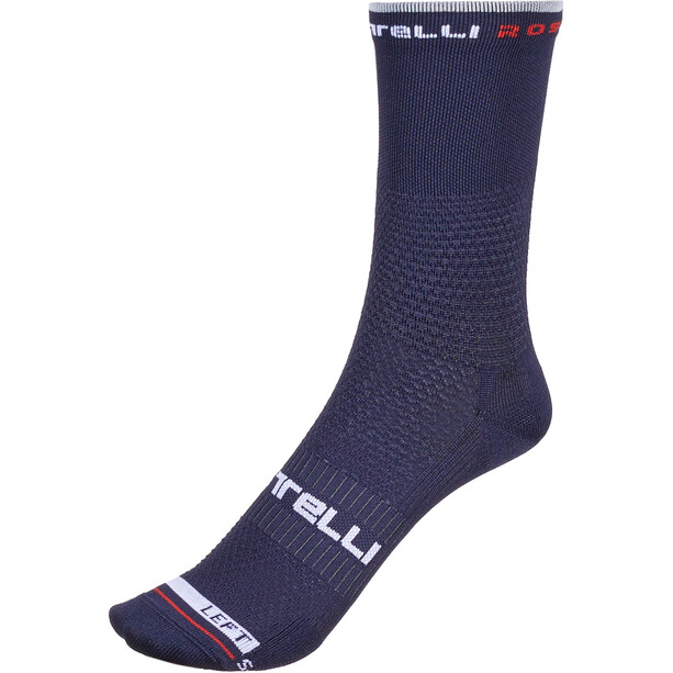 Castelli Rosso Corsa Pro 15 Socken blau