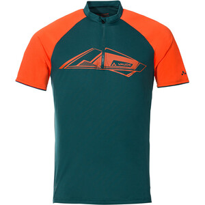 VAUDE Altissimo Pro SS Shirt Men, Bleu pétrole/orange Bleu pétrole/orange