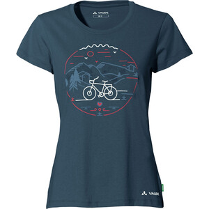 VAUDE Cyclist V T-Shirt Femme, bleu