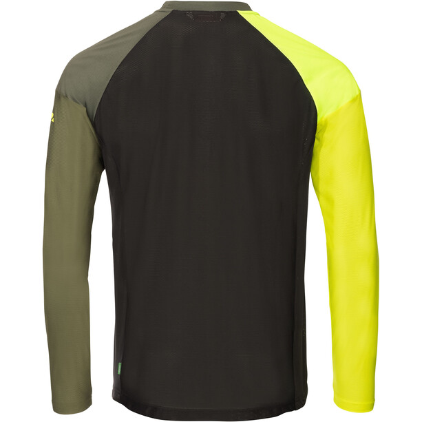VAUDE Moab VI Langarm T-Shirt Herren gelb/grün