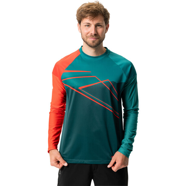 VAUDE Moab VI T-Shirt à manches longues Homme, vert/orange
