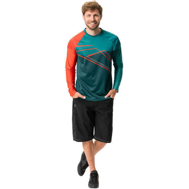 VAUDE Moab VI T-Shirt à manches longues Homme, vert/orange