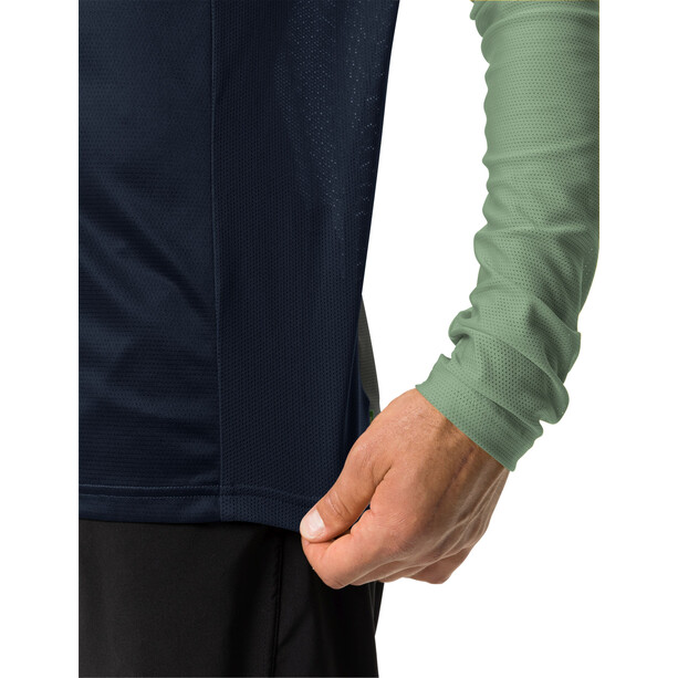 VAUDE Moab VI T-Shirt à manches longues Homme, bleu/vert