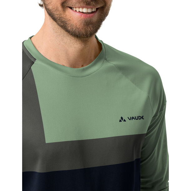 VAUDE Moab VI LS T-Shirt Mężczyźni, niebieski/zielony