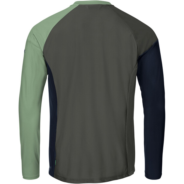 VAUDE Moab VI LS T-Shirt Mężczyźni, niebieski/zielony