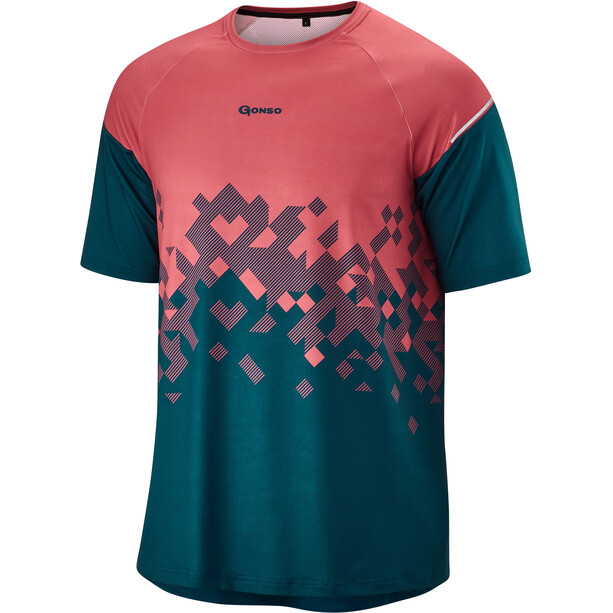 Gonso Mesores Camiseta de ciclismo SS Hombre, rosa/azul