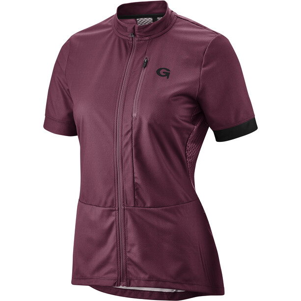 Gonso Careser Full-Zip SS Bike Shirt Mujer, violeta