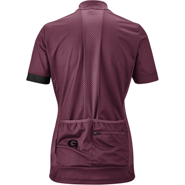 Gonso Careser Full-Zip SS Bike Shirt Mujer, violeta