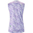 Gonso Casol Fiets T-shirt met Halve Rits Dames, violet/wit
