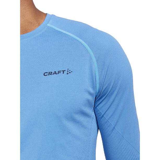 Craft Core Dry Active Comfort Langarm Oberteil Herren blau
