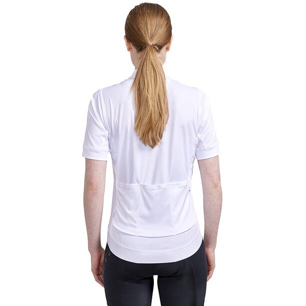 Craft Essence Koszulka rowerowa z zamkiem błyskawicznym Kobiety, biały