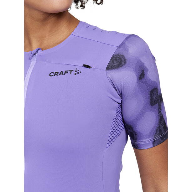 Craft Pro Gravel Jersey met korte mouwen Dames, violet