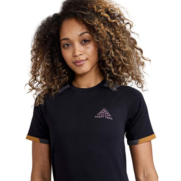 Craft Pro Trail Fuseknit T-shirt Dames, zwart