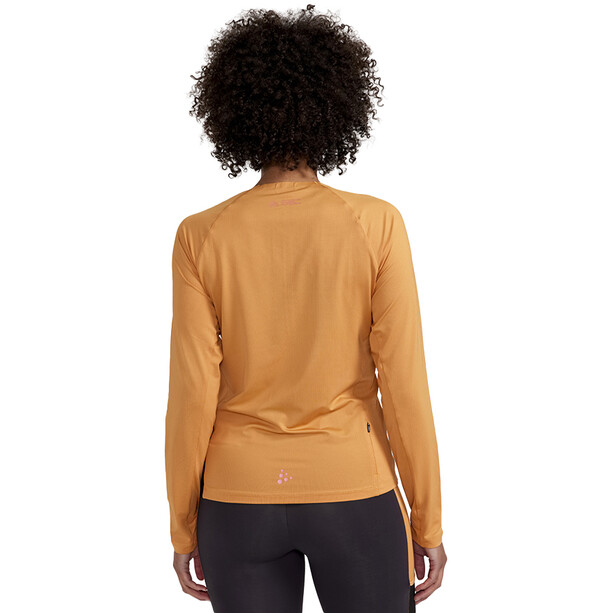 Craft Pro Trail Wind T-shirt à manches longues Femme, orange