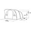 Easy Camp Edendale 600 Tunnel Tent, gris/bleu