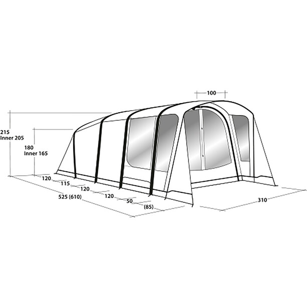 Outwell Avondale 4PA Tent, groen