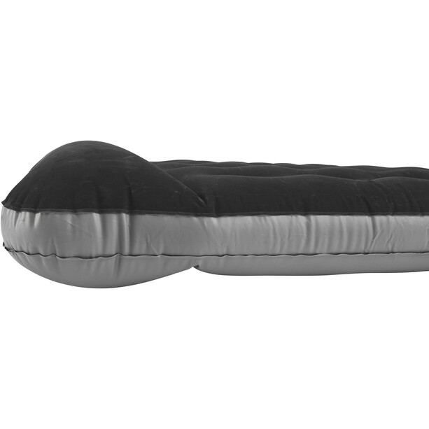 Outwell Classic Lit gonflable avec oreiller et pompe Double, noir/gris