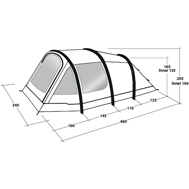 Outwell Starhill 5A Tent, niebieski/szary