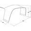Outwell Lounge Tent Connector M, szary/czarny