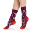 Icebreaker Hike+ Fractured Landscapes Medium crew sokken Dames, violet/rood