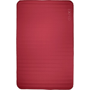 Exped SIM Comfort Duo 7.5 Matelas de couchage Long et large, rouge rouge