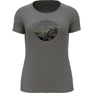 Odlo Ascent PW 130 Sunrise T-shirt à col ras du cou Femme, gris gris