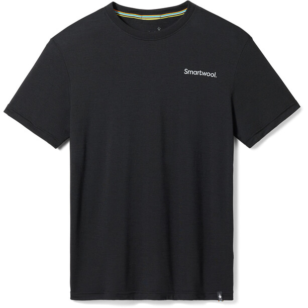 Smartwool Dawn Rise Graphic SS Tee Slim Fit, noir