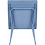 Lafuma Mobilier Balcony Tisch Stahl Oberfläche blau