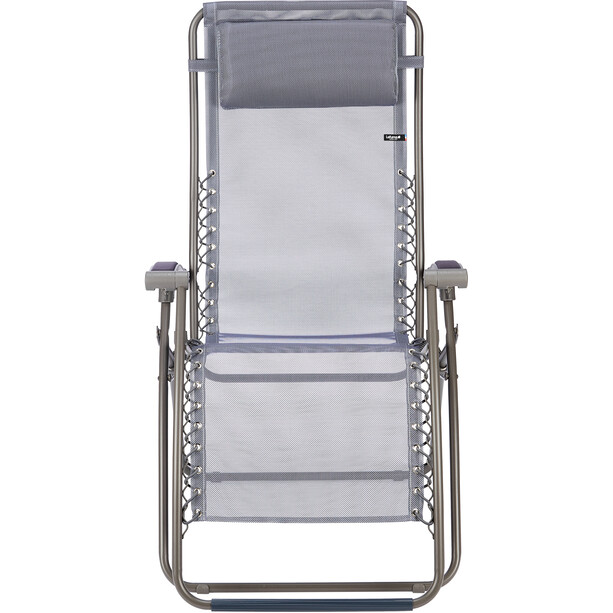 Lafuma Mobilier RSXA Chaise longue avec Cannage Phifertex, bleu/gris