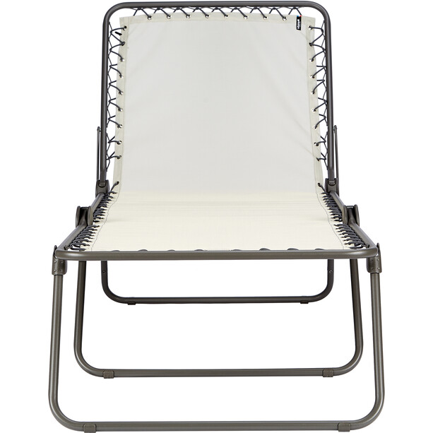 Lafuma Mobilier Siesta L Chaise longue Batyline avec Cannage Phifertex, beige/gris