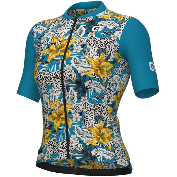 Alé Cycling Hibiscus SS Jersey Mujer, azul