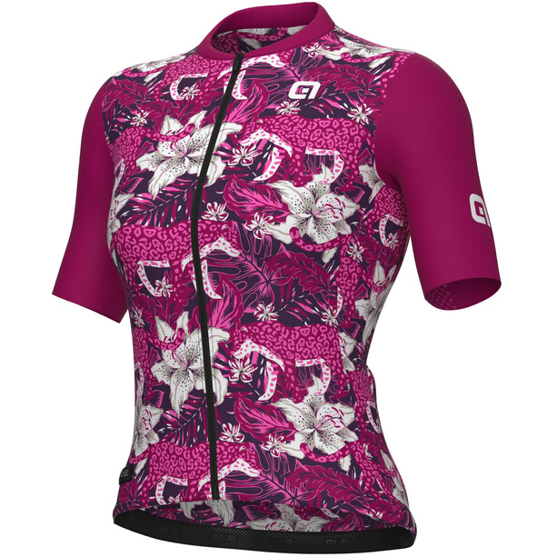 Alé Cycling Hibiscus Jersey SS Femme, violet
