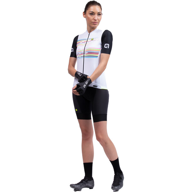 Alé Cycling Logo Jersey met korte mouwen Dames, wit
