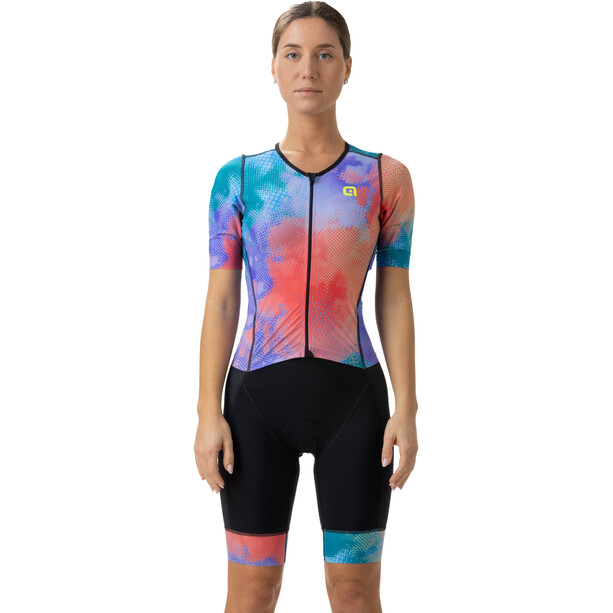 Alé Cycling Triathlon Bomb SS Skinsuit Women, Multicolore