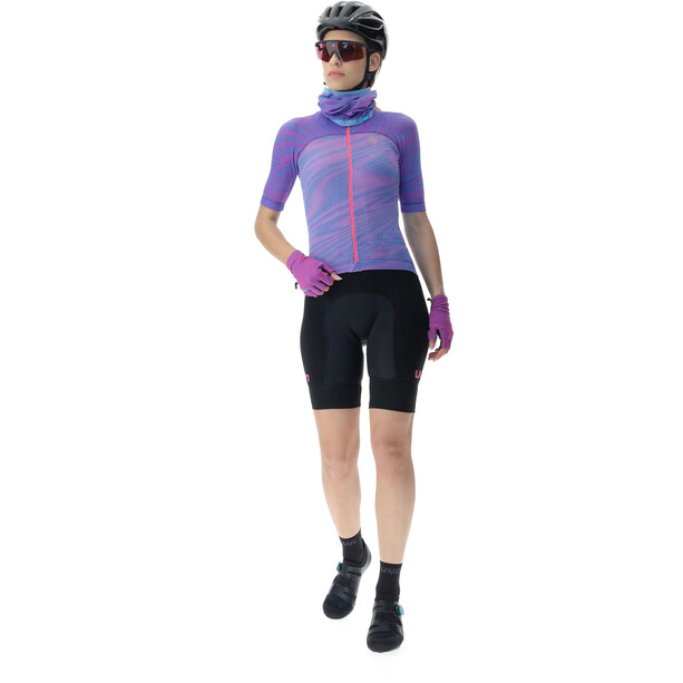 UYN Wave Chemise à manches courtes pour cyclistes Femme, violet