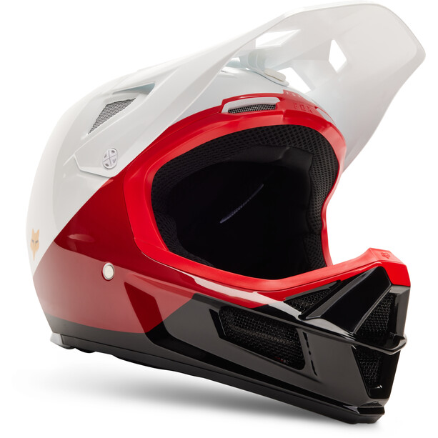 Fox Rampage Comp Casque Homme, blanc/rouge