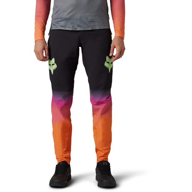 Fox Flexair Race Pantalones Hombre, negro/Multicolor