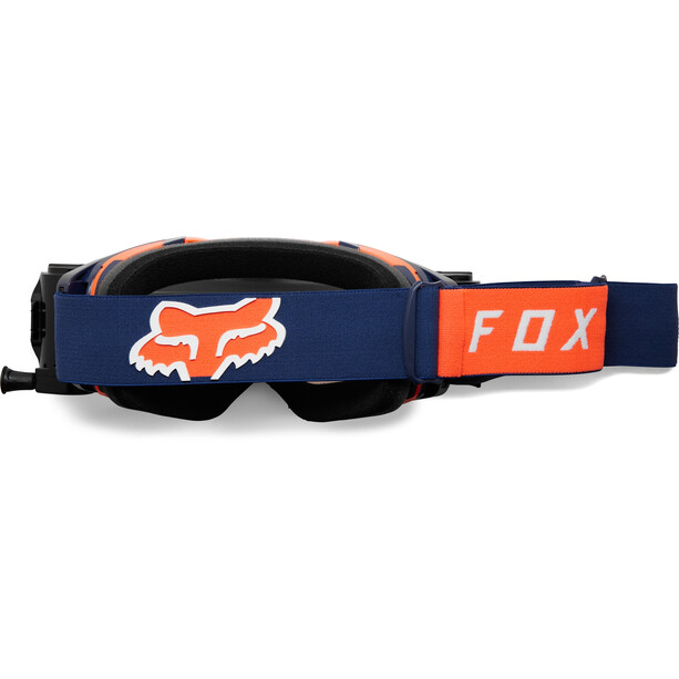 Fox Vue Stray Lunettes de protection à enrouleur Homme, bleu/orange