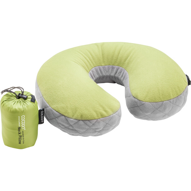 Cocoon Air Core Neck Pillow Ultralight, zielony/szary