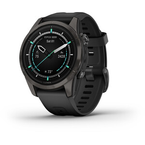 Garmin Epix Pro Gen2 Sapphire Smartwatch 42mm DLC-Titan mit QuickFit Uhrband 20mm schwarz schwarz