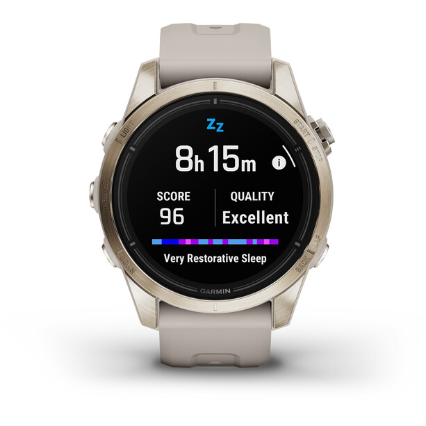 Garmin Epix Pro Gen2 Sapphire Smartwatch 42mm mit QuickFit Uhrband 20mm beige