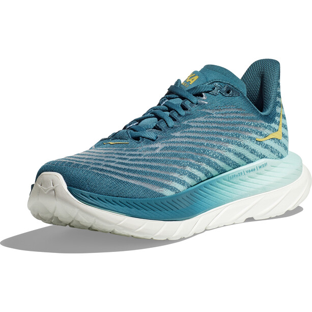 Hoka One One Mach 5 Chaussures Homme, Bleu pétrole/turquoise
