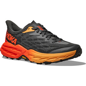 Hoka One One Speedgoat 5 Trail Running Schuhe Herren grau/orange grau/orange