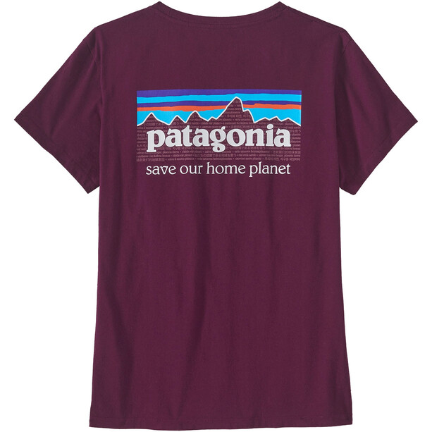 Patagonia P-6 Mission Organic T-shirt Dam violett