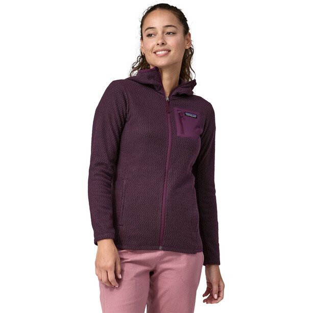Patagonia R1 Air Sweat à capuche zippé Femme, violet