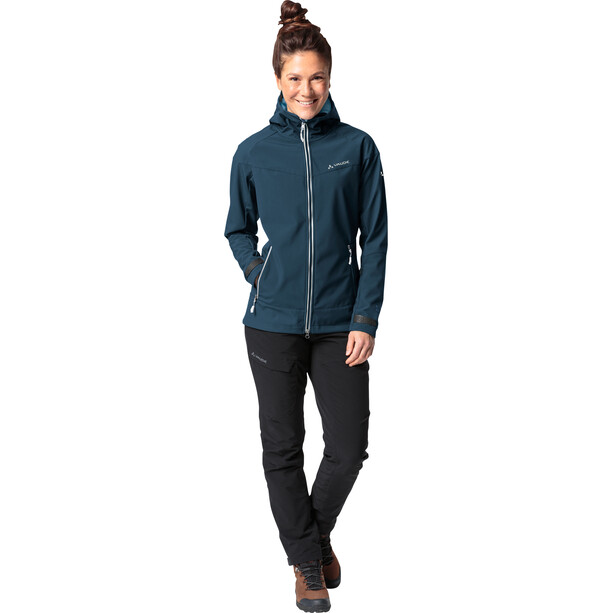 VAUDE All Year Elope Giacca Softshell Donna, blu